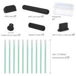 21PCS Dust Plug Port Covers for MacBook Pro