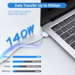 140W USB-C Magnetic Charger Cable for MacBook