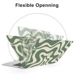 Stylish Green Wave Case for MacBook Pro 13