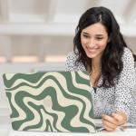 Stylish Green Wave Case for MacBook Pro 13
