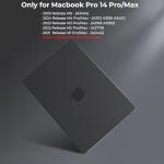 BlueSwan Matte Black Case for MacBook Pro 14