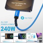 240W USB-C Fast Charging Cable 2-Pack