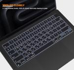 Black Silicone Keyboard Skin for MacBook Pro 14/16