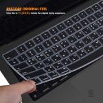Black Silicone Keyboard Skin for MacBook Pro 14/16