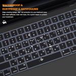 Black Silicone Keyboard Skin for MacBook Pro 14/16