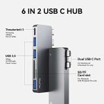 RayCue 6-in-2 USB-C Hub for MacBook