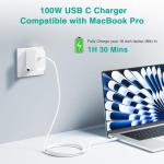 100W USB-C Charger for MacBook Pro/Air 13-16