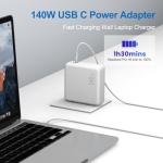 140W USB C Charger for MacBook Pro and Air