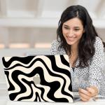 AKIT MacBook Pro 14" Case with Accessories, Black Wave