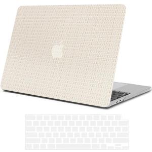 Beige Woven Leather Case for MacBook Pro 14