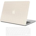 Beige Woven Leather Case for MacBook Pro 14