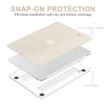 Beige Woven Leather Case for MacBook Pro 14