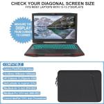 Shockproof Black Laptop Sleeve for MacBook 13-14