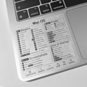 Mac Shortcut Stickers for MacBook Keyboards