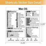 Mac Shortcut Stickers for MacBook Keyboards