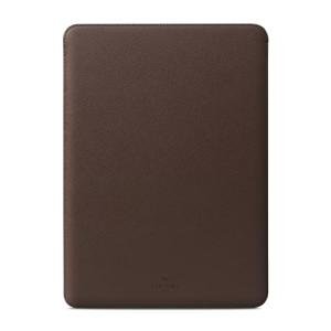 Coffee Faux Leather Laptop Sleeve for 14" MacBook Pro