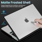 B BELK Frosted Clear MacBook Pro 14 Inch Case