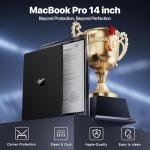 Macaset Black Hard Shell Case for MacBook Pro 14