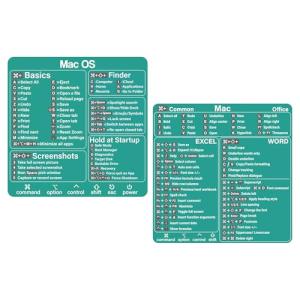 Mac Keyboard Shortcut Stickers for MacBook (Green)