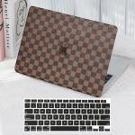 Warm Brown Checkered Hard Case for MacBook Pro