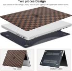 Warm Brown Checkered Hard Case for MacBook Pro