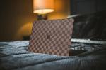 Warm Brown Checkered Hard Case for MacBook Pro