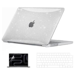 Sparkly Clear Hard Shell Case for MacBook Pro 14