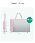 BAGSMART 13-14 Inch Laptop Sleeve in Pink