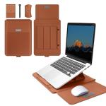 MokaZii 13-14" MacBook Sleeve and Stand - Brown