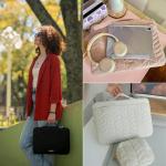 BAGSMART 15.6" Puffy Laptop Sleeve for Women