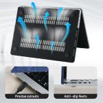 Blue Retro Leather Case for MacBook Pro 14