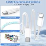 USB C to USB C Charging Cable, 2-Pack