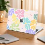 Pink Flower Hard Shell Case for MacBook Pro 14
