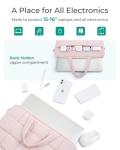BAGSMART 15.6 Inch Pink Laptop Sleeve & Handle