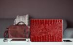 Burgundy Crocodile Case for MacBook Pro 14”