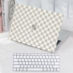 Beige Checkered MacBook Pro 13 Inch Case