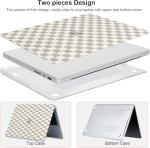Beige Checkered MacBook Pro 13 Inch Case