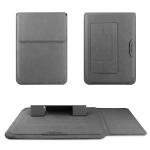 Gray Leather Laptop Sleeve for MacBook 13