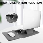 Gray Leather Laptop Sleeve for MacBook 13