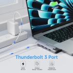 Multiport USB-C HDMI Hub for MacBook 2021-2023
