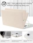 Beige Woven Hard Shell Case for MacBook Pro