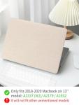 Beige Woven Hard Shell Case for MacBook Pro