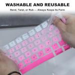 MacBook Keyboard Cover - Ombre Rose Red