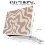 Brown Wave Case for MacBook Pro 14 Inch