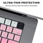 MacBook Keyboard Cover - Ombre Rose Red