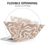 Brown Wave Case for MacBook Pro 14 Inch