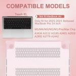 Pink Hard Shell Case for MacBook Pro 14