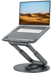Telescopic Laptop Stand with 360° Swivel Base