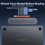 Clear Hard Shell Case for MacBook Pro 14”