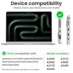 QJUZO Blue Wave Case for MacBook Pro 14